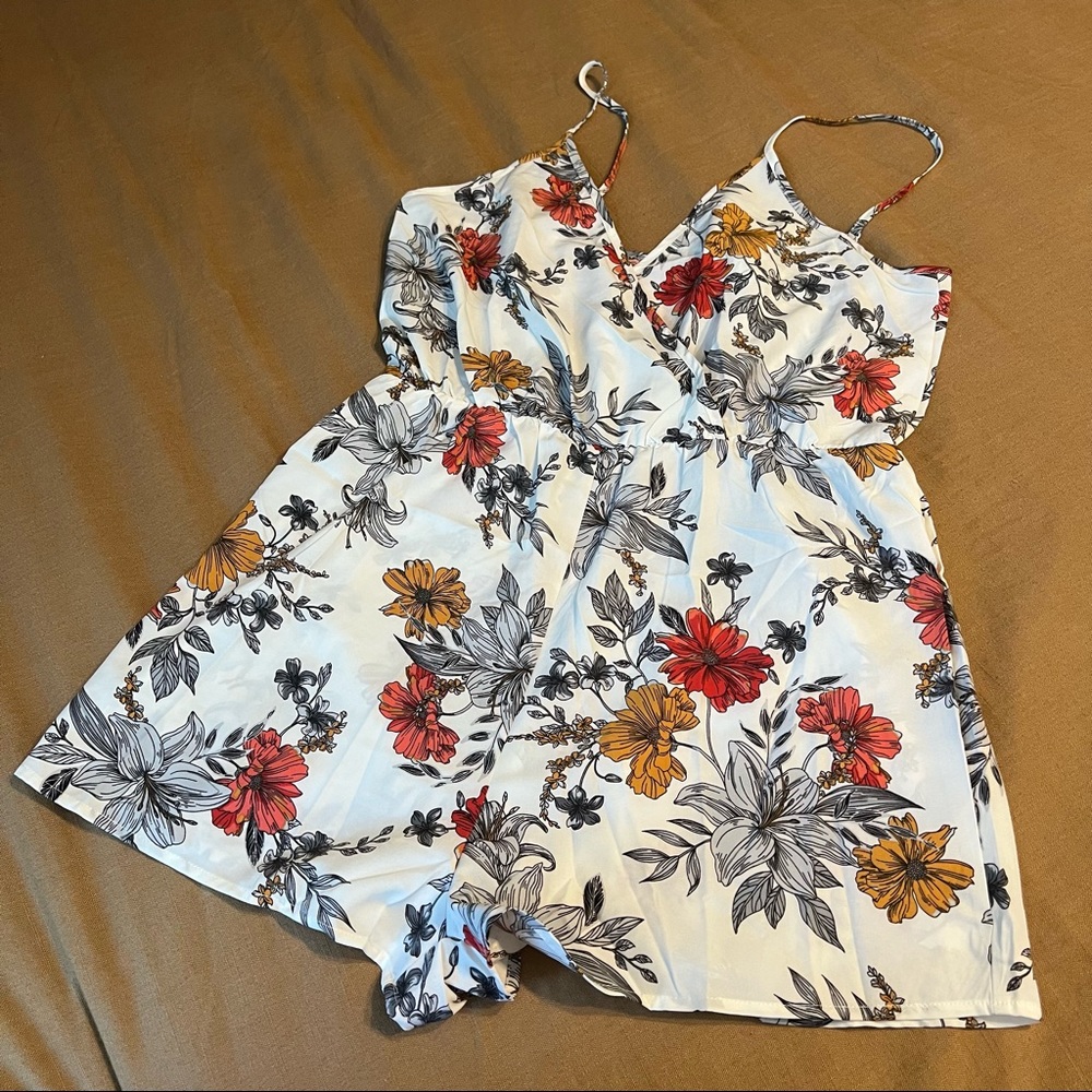 NWOT Floral Romper